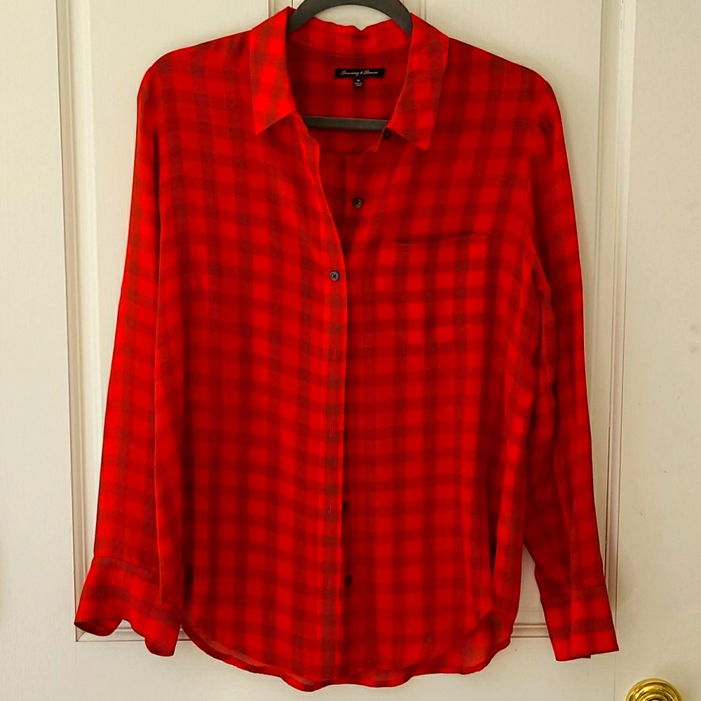 Madewell Silk Botton Down Shirt